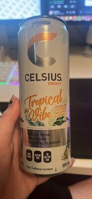 Tropical Vibe Sparkling Starfruit Pineapple Flavour Caffeinated Energy Drink
