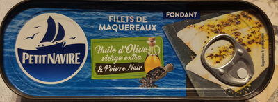 Filets de maquereaux huile d'olive & Poivre Noir