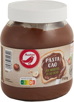 PASTA CAO au cacao et noisettes