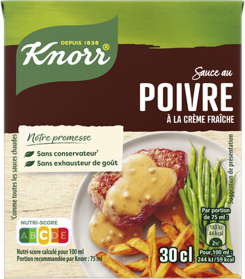 Knorr Sauce Poivre à la Crème Fraîche Brique 30cl