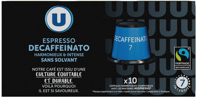 Café espresso decaffeinato