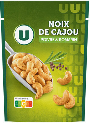 Noix de cajou romarin poivre paquet de 100g