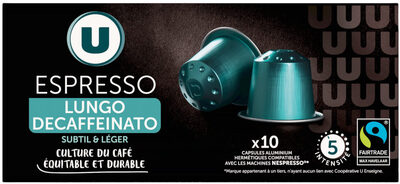 Café Capsules espresso lungo décaféiné - compatible NESPRESSO - x10