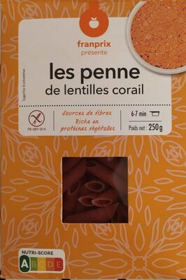 penne de lentille coraille