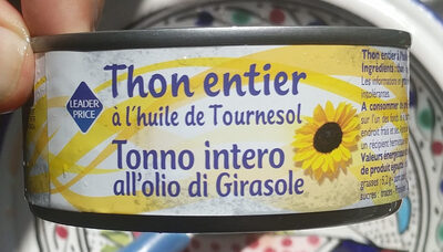 Thon Entier à L'huile De Tournesol