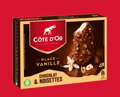 Glace vanille chocolat & noisettes 4 x 65 g
