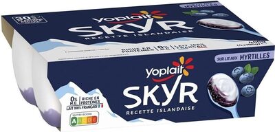 Skyr sur lit aux myrtilles