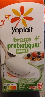 Yaourt brassé et probiotiques nature