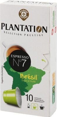 Capsules de café origine Brésil x 10