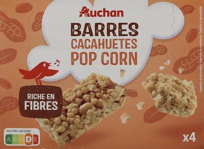 Barres cacahuètes pop corn
