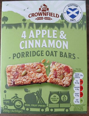 Apple & Cinnamon Porridge Oat Bars