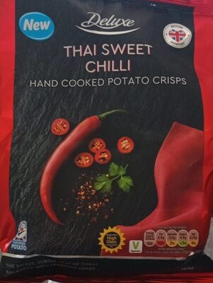 Thai sweet chillihand cooked potato crisps