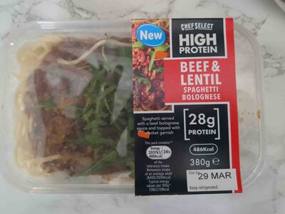High Protein Beef & Lentil Spaghetti Bolognese
