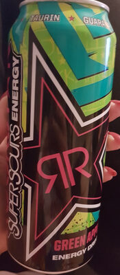 Rockstar Super Sours Energy Drink Green Apple 500ML Dose