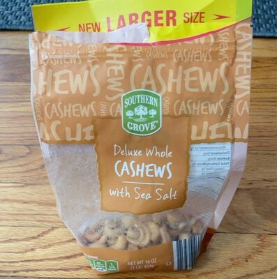 Deluxe Whole cashews with sea salt
