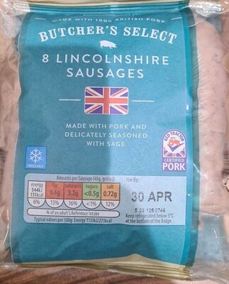 Butcher's Select Lincolnshire Sausages