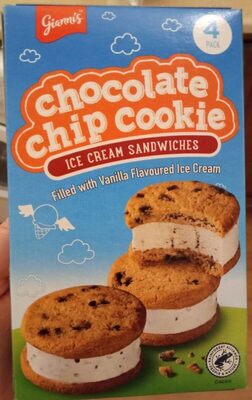 Chocolate Chip Cookie Ice Cream Sandwiches