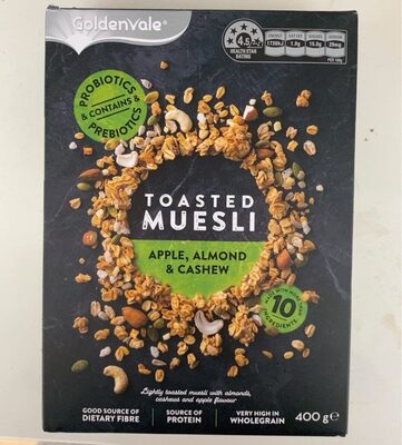 Toasted muesli apple, almond & cashew