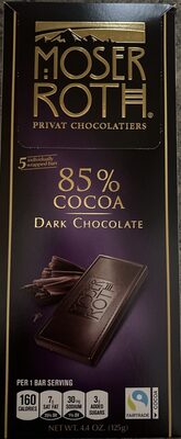 Dark 85% cocoa