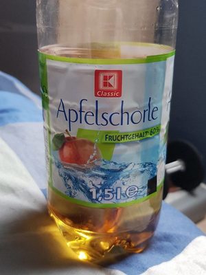 Apfelschorle, Fruchtgehalt: 60%