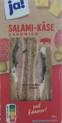 Salami-Käse sandwich