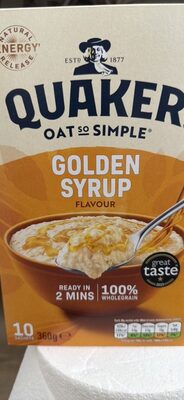 GOLDEN SYRUP FLAVOUR MICROWAVEABLE OATS