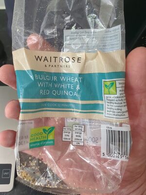 Bulgur wheat with white & red quinoa