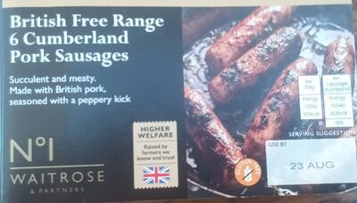 Free Range Cumberland Pork Sausages