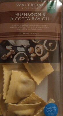 Mushroom & ricotta ravioli