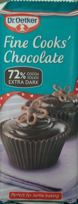 Fine Cooks' Chocolate 72% cocoa solids