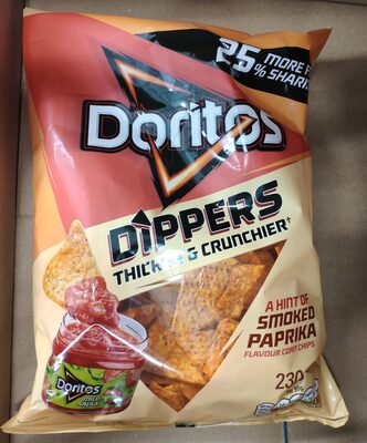 Doritos Dippers Thicker & Crunchier A Hint or Paprika