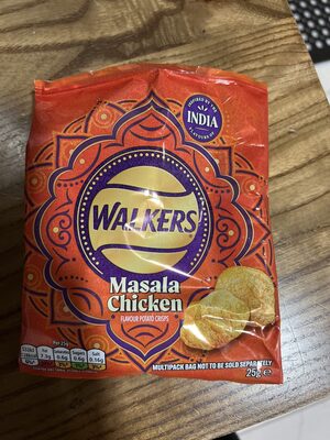 K e WALKERS Masala Chicken FLAVOUR POTATO CRISPS