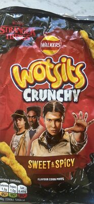 Wotsits Crunchy Sweet & Spicy Flamin' Hot flavour corn puffs