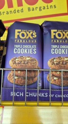 fox's triple chocolate cookies