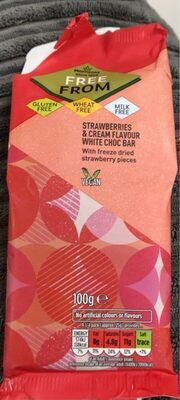 Strawberries and Cream White Chocolate Bar