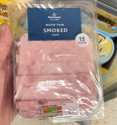 Reformed smoked ham with added water. 170ge Ingred