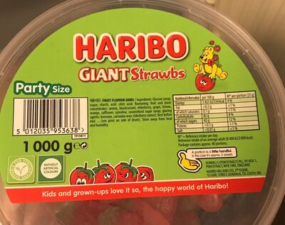 Haribo giant strawbs