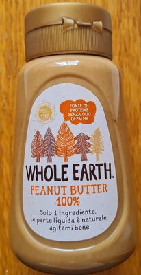 Whole Earth Peanut Butter 100%