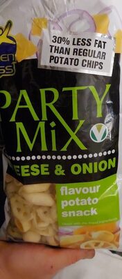 PARTY MIX CHEESE & ONION flavour potato snack