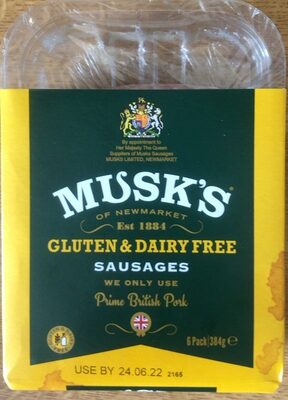 Gluten and dairy free sausages