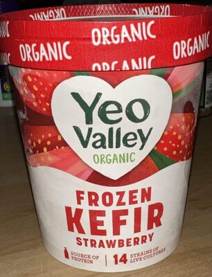 Frozen kefir strawberry