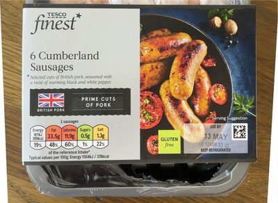 6 Cumberland sausage
