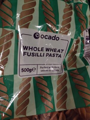 Whole Wheat Fusilli Pasta