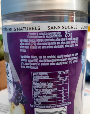 Cold infuse Saveur myrtille, pomme, cassis