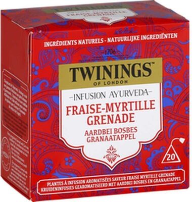 Infusion Ayurveda Fraise Myrtille Grenade