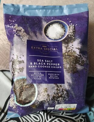 Sea salt & black pepper hand cooked crisps
