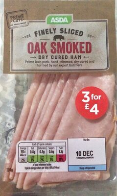 Oak smoked dry cured ham