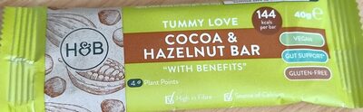 Tummy Love Cocoa & Hazelnut Bar "With Benefits"