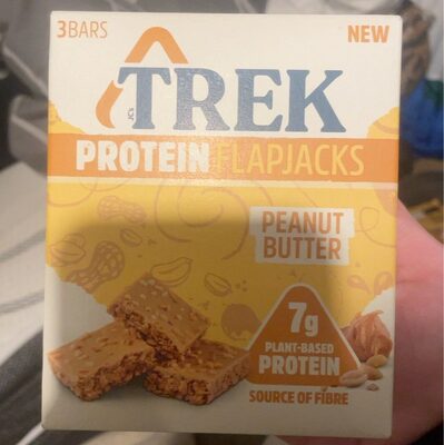 Trek protein flapjacks peanut butter