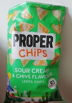 Proper Sour Cream & Chive Flavour Lentil Chips